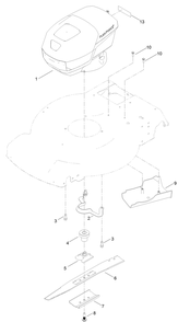 Part Location Diagram of 145-5695 Toro Bolt-Blade