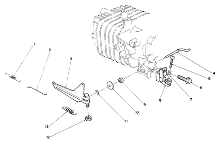 Governor Assembly Diagram and Parts List for 38185 9000001 - 9999999 Toro Snow Blower