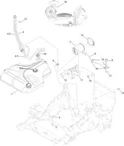 Fuel System Assembly Diagram and Parts List for 78924 402505651-999999999 Toro Lawn Mower