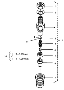 Nozzle Holder (Complete Parts Continued) Diagram and Parts List for 22303 990001 - 999999 Toro Lawn Tractor Accessories