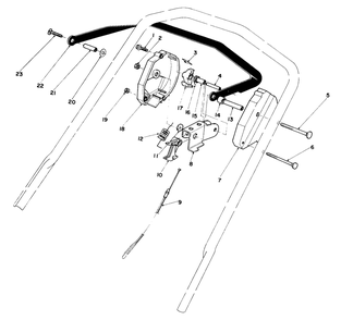 Traction Control Assembly Diagram and Parts List for 20576 3000001 - 3999999 Toro Lawn Mower