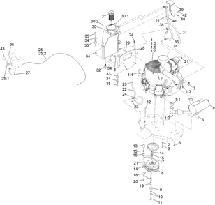 Part Location Diagram of 142-6842 Toro Gasket-Exhaust