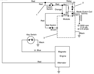Electric Schematic Diagram and Parts List for 30159 991180 - 999999 Toro Lawn Tractor Accessories