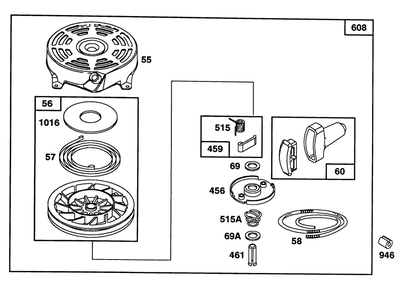Engine Briggs & Stratton Model 124702-3115-01 Diagram and Parts List for 20213 2000001 - 2999999 Toro Lawn Mower