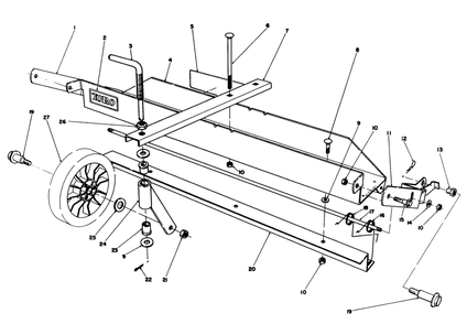 Dethatcher Kit Model No. 59126 (Optional) Diagram and Parts List for 20718C 6000001 - 6999999 Toro Lawn Mower