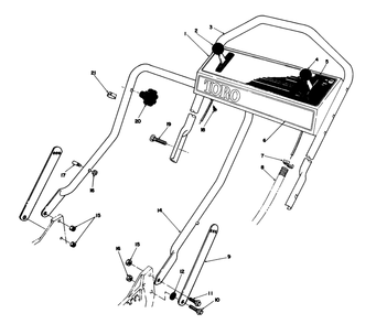 Part Location Diagram of 49-1670 Toro DISCONTINUED