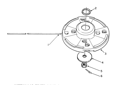 Metallic Fixed Line Cutter Head (Optional) Diagram and Parts List for 51655 1000001 - 1999999 Toro Trimmer