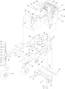 Frame Assembly Diagram and Parts List for 79548 (314000001-314999999)(2014) Toro Lawn Mower
