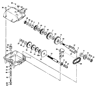 Peerless Transmission Model No. 700-039 Diagram and Parts List for 30180 100001 - 199999 Toro Lawn Tractor Accessories