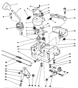 Traction Linkage Assembly Diagram and Parts List for 38540 9000001 - 9999999 Toro Snow Blower
