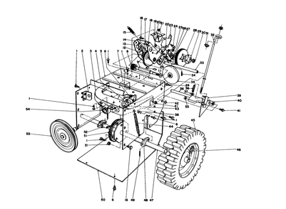 Traction Assembly Diagram and Parts List for 38035 5000001 - 5999999 Toro Snow Blower