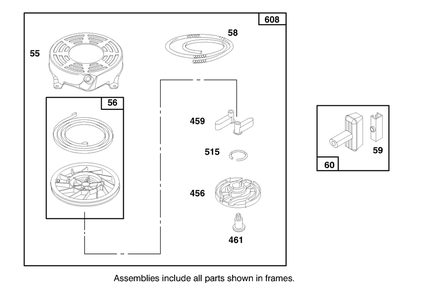 Engine Briggs & Stratton Model 12h802-0658-01 Diagram and Parts List for 20479 7900001 - 7999999 Toro Lawn Mower