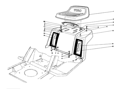 Part Location Diagram of 36-1530 Toro DISCONTINUED
