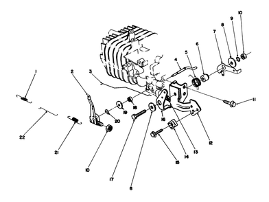 Governor Assembly (Engine Model No. 47pm1-1)(Serial No. 2005001 & Up) Diagram and Parts List for 20329 2000001 - 2999999 Toro Lawn Mower