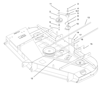 Part Location Diagram of 98-3775 Toro Guide-Belt