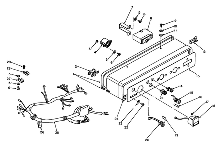 Part Location Diagram of 50-5660 Toro Wire Harness