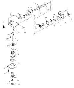 Gear Box Asm No. 1100-010 Diagram and Parts List for 30773 790001 - 799999 Toro Lawn Mower