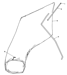 Giant Bagging Kit No. 29-9750 (Optional) Diagram and Parts List for 16575 7000001 - 7999999 Toro Lawn Mower