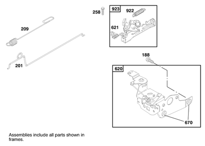 Engine Briggs & Stratton Model 12u802-1739-E1 Diagram and Parts List for 20713 8900001 - 8999999 Toro Lawn Mower