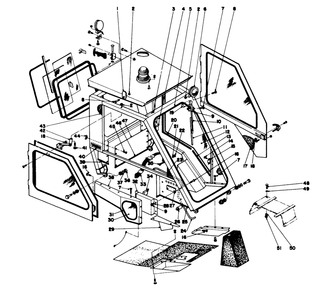 Part Location Diagram of 25-4670 Toro Right Side Bolt-on Rubber