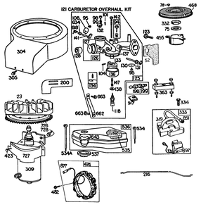 Briggs & Stratton Model 191707-5816-01 (Model 57300) (Continued) Diagram and Parts List for 57360 3000001 - 3999999 Toro Lawn Tractor