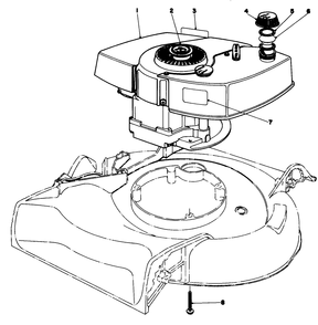 Engine Assembly Diagram and Parts List for 21500 6000001 - 6999999 Toro Lawn Mower