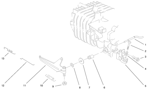 Engine Assembly (Model No. 38435) Diagram and Parts List for 38435 9900001 - 9999999 Toro Snow Blower