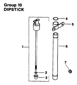Engine Kohler Model No. Mv16s-Type Ps56519 Dipstick Group 10 Diagram and Parts List for 30180 490001 - 490730 Toro Lawn Tractor Accessories