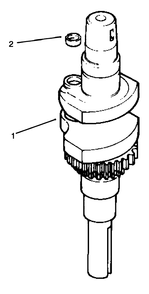 Crankshaft Diagram and Parts List for 72043 6900001 - 6999999 Toro Lawn Tractor