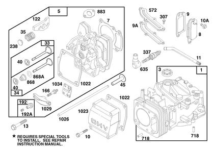 Engine Gts 150 (Model No. 20476 Only) Diagram and Parts List for 20476 6900001 - 6999999 Toro Lawn Mower
