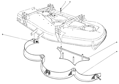 52" Mulcher Kit Model No. 30700 (Optional) (Used On Cutting Unit Model 30555) Diagram and Parts List for 30798 0000001 - 0999999 Toro Lawn Tractor