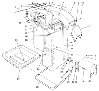 Part Location Diagram of 95-6293 Toro See Supercession: 95-6293-03
