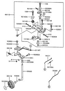 Control Equipment Diagram and Parts List for 74214 (210000001-210999999)(2001) Toro Lawn Mower