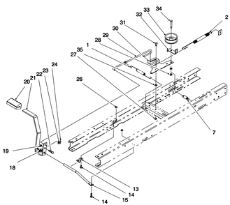 Clutch Assembly Diagram and Parts List for 71192 5900001 - 5999999 Toro Lawn Tractor