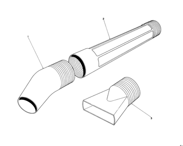Blower Tube Assembly Diagram and Parts List for 51535 9000001 - 9999999 Toro Leaf Blower / Vacuum