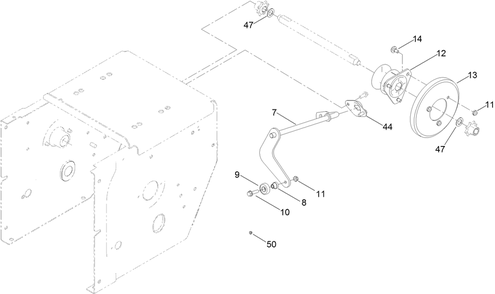 Traction Drive Assembly Diagram and Parts List for 38830 409000000 - 411999999 Toro Snow Blower