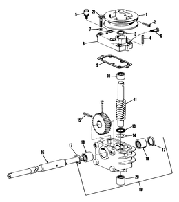 Gear Case Assembly Diagram and Parts List for 23267 9000001 - 9999999 Toro Lawn Mower