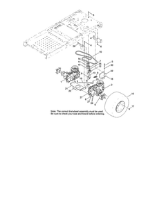 Hydro Transaxle Drive/Rear Wheel Diagram and Parts List for 74624 311000001 AND UP Toro Lawn Mower