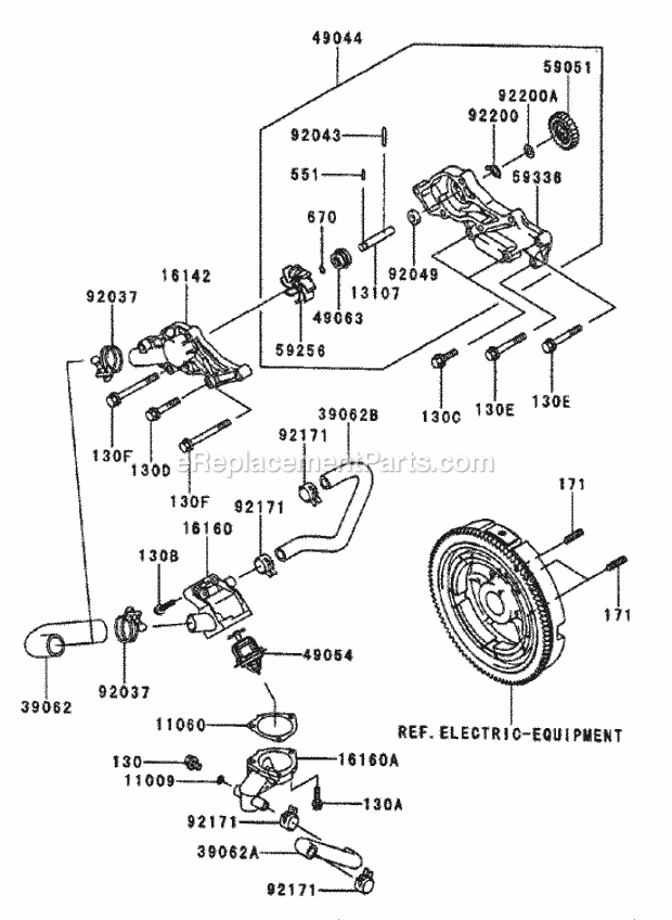 Cooling Equipment Assembly Kawasaki Fd750d-As Diagram and Parts List for 74250 240000001-240999999 Toro Lawn Mower
