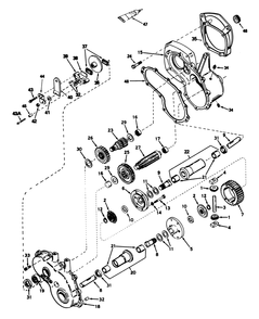 Gear Reduction & Differential No. 1310-001 Diagram and Parts List for 30754 60001 - 69999 Toro Lawn Tractor