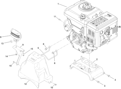 Engine Assembly Diagram and Parts List for 38870 409000000 - 999999999 Toro Snow Blower