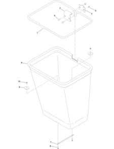 Bag Assembly No. 116-0754 Diagram and Parts List for 78489 400000000 - 999999999 Toro Lawn Tractor
