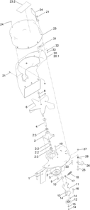 Blower Assembly No. 140-5032 Diagram and Parts List for 79348 400000000 - 999999999 Toro Lawn Tractor