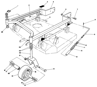 36" Carrier Frame Model No. 30136 Diagram and Parts List for 30136 5000001 - 5999999 Toro Lawn Mower