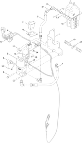 Traction Switch Bypass Kit Assembly Diagram and Parts List for 140-5896  Toro Lawn Tractor Accessories