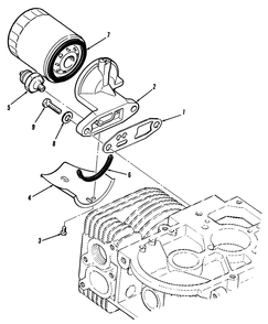 Oil Filter-616-Z Diagram and Parts List for Y1-16OE02  Toro Lawn Tractor