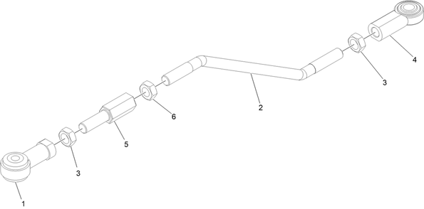 Front Linkage Rod Assembly No. 142-8447 Diagram and Parts List for 72144 413000000 - 999999999 Toro Lawn Tractor