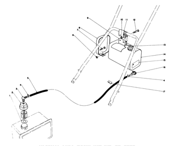 Remote Fuel Tank Kit No. 28-5590 Diagram and Parts List for 23022 6000001 - 6999999 Toro Lawn Mower
