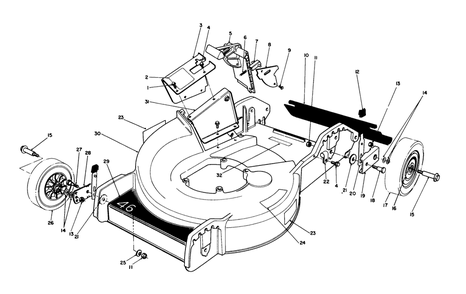 Housing Assembly Diagram and Parts List for 20745C 8000001 - 8999999 Toro Lawn Mower
