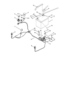 Electrical Assembly Diagram and Parts List for 74360 310000001 AND UP Toro Lawn Mower